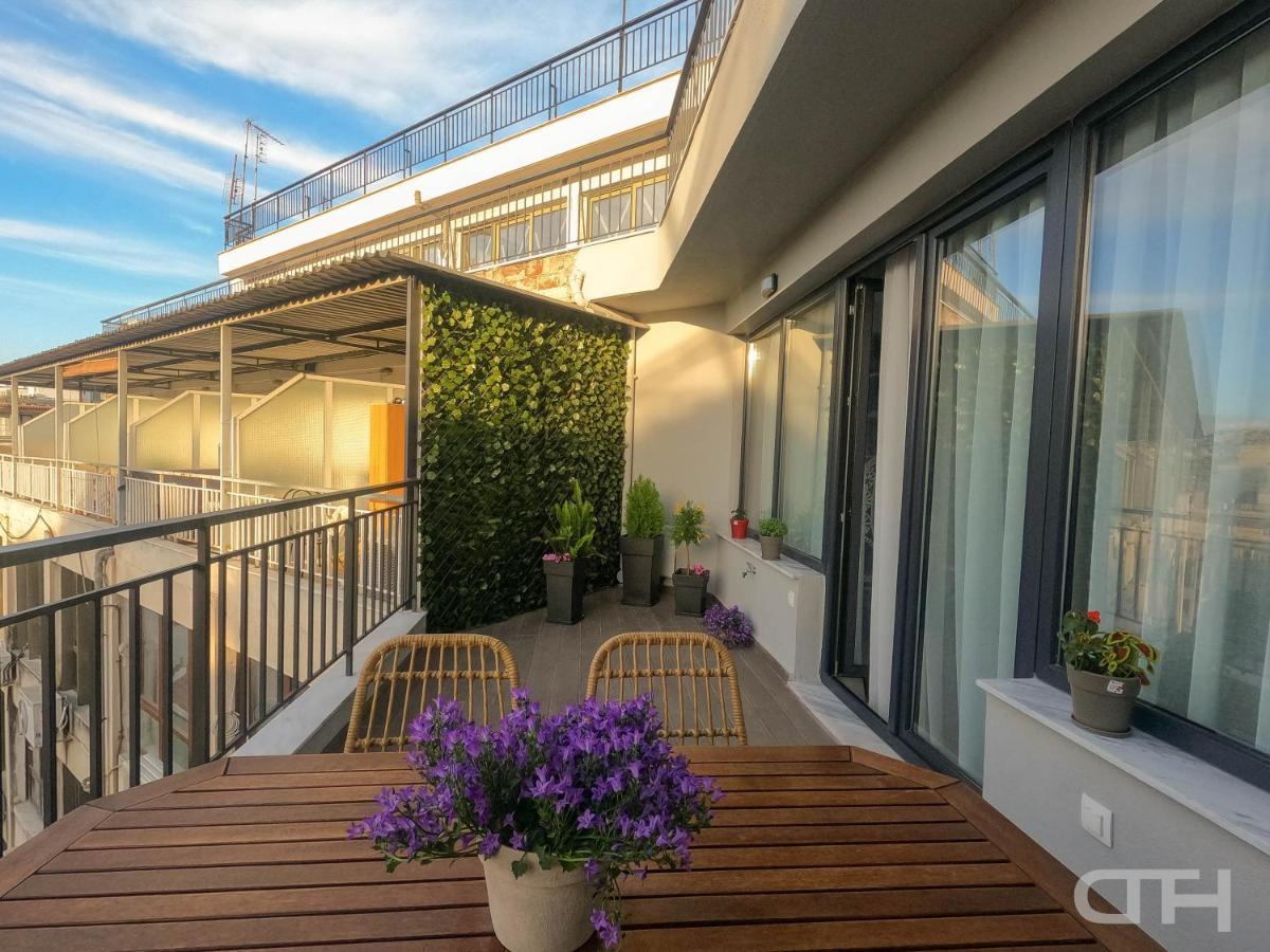 Luxury 80M2 Apartment With Balcony Downtown Szaloniki Kültér fotó