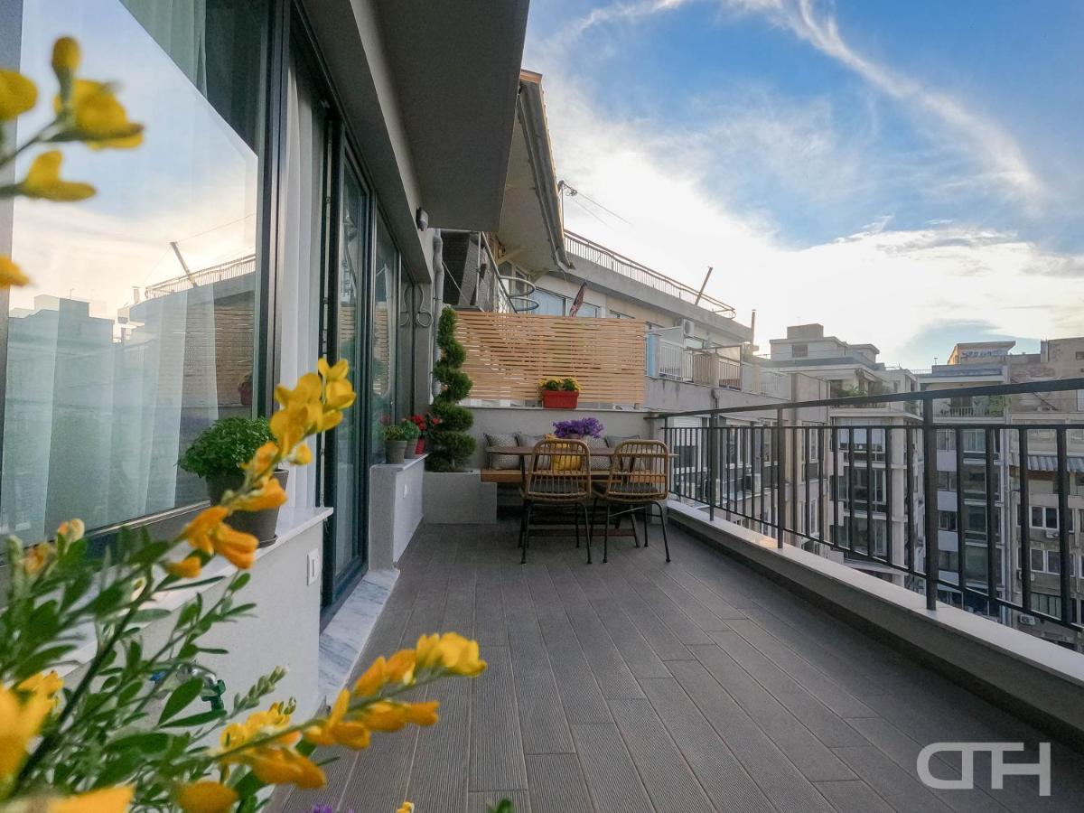 Luxury 80M2 Apartment With Balcony Downtown Szaloniki Kültér fotó
